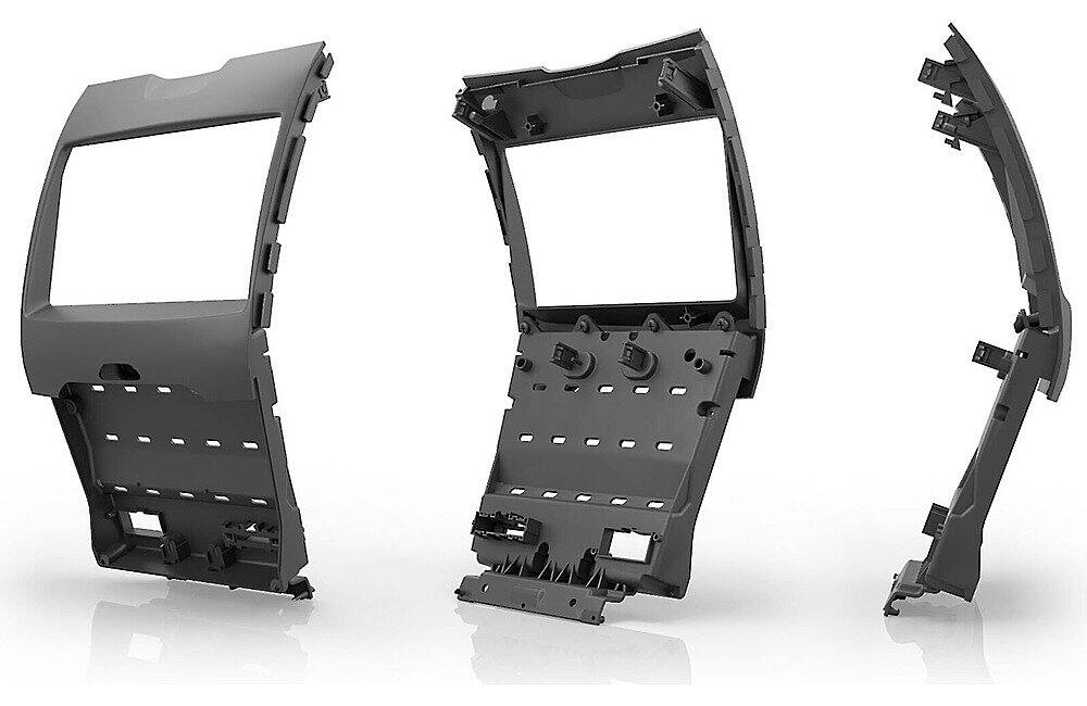 Angle. Maestro - Radio Replacement Dash Kit Solution for Select 2015-2020 Ford Edge Vehicles - Black.