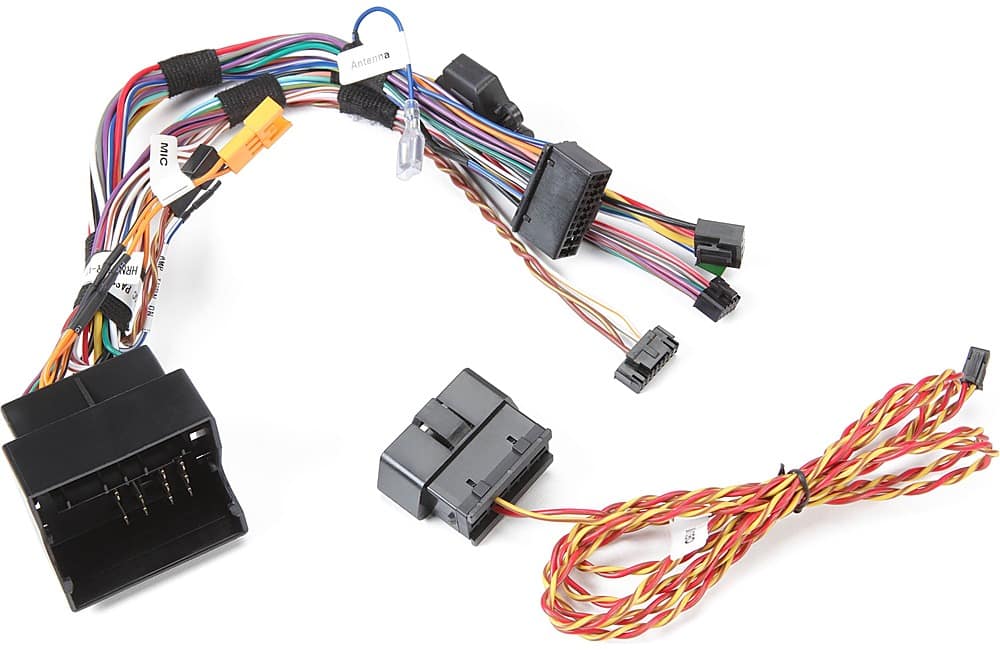 Maestro - VW1 Installation T-Harness for Select Volkswagen and Audi Models 2002-2016 with Head Unit Connectors - Black - Front_Zoom