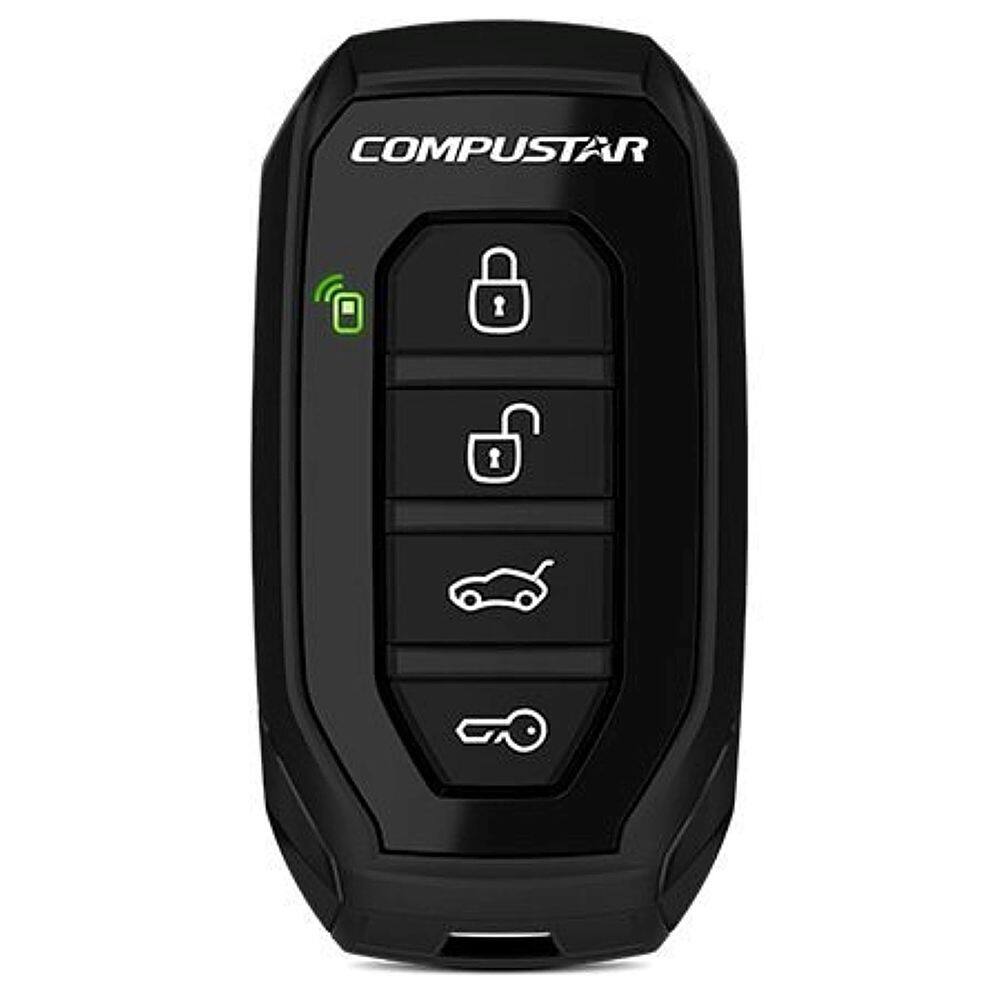 Front. Compustar - Compustar 1-Way G15 AM Replacement Remote - Black.