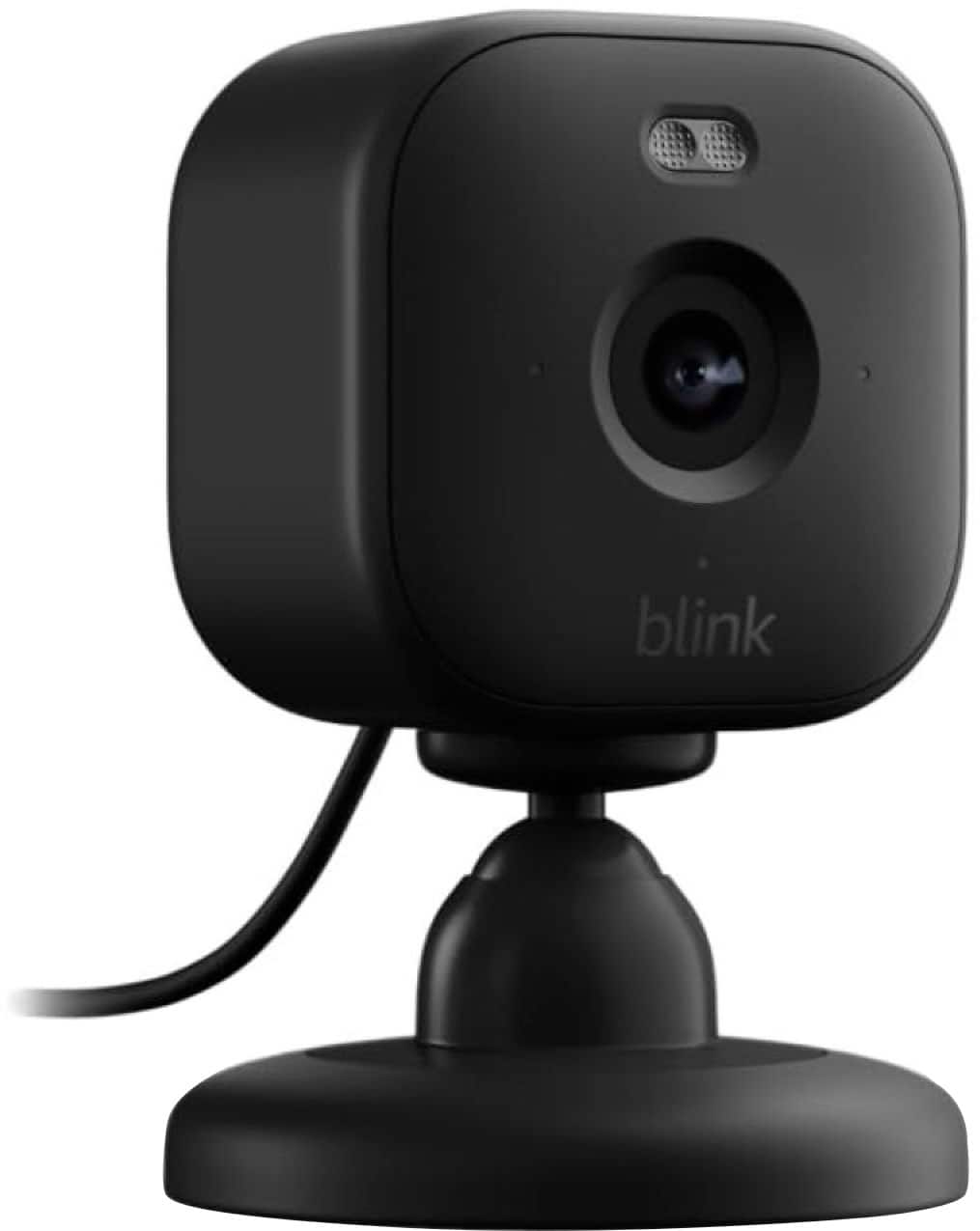 Blink - Mini 2 - Home Security & Pet Camera(s) with HD video, color night view, motion detection, two-way audio - 1 cam - Black