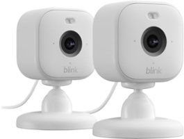 Blink - Mini 2 Indoor/Outdoor 1080p Plug-In Security Camera (2-Pack) - White - Front_Zoom