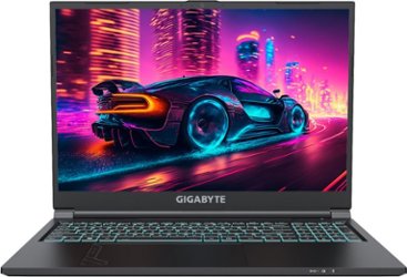 GIGABYTE - 16" 165Hz Gaming Laptop IPS - Intel i7-13620H with 32GB RAM - NVIDIA GeForce RTX 4060 - 1TB SSD - Black - Front_Zoom