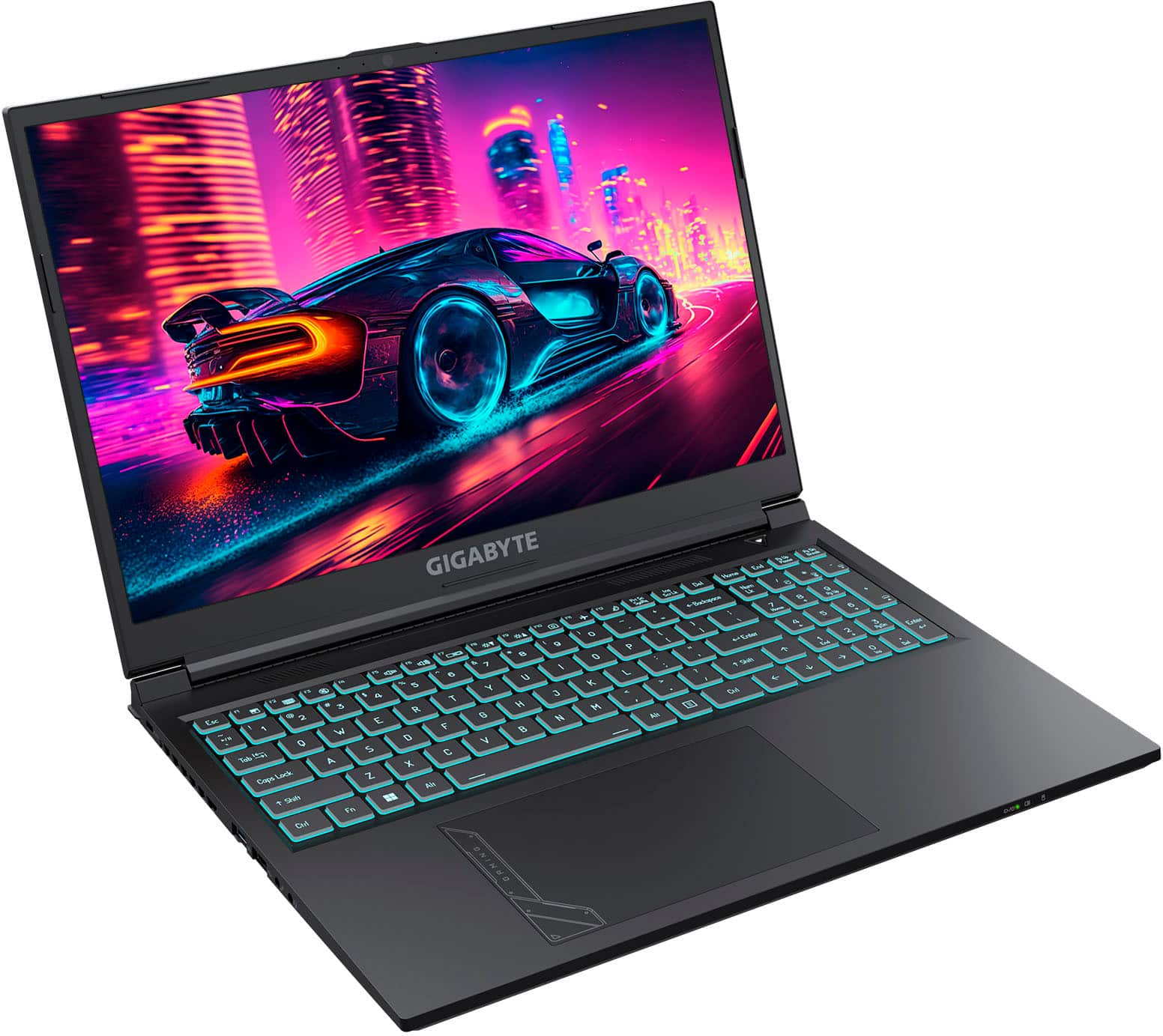 Alt View 3. GIGABYTE - 16" 165Hz Gaming Laptop IPS - Intel i7-13620H with 32GB RAM - NVIDIA GeForce RTX 4060 - 1TB SSD - Black.