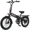 Front. GoTrax - Z4 LITE Folding eBike w/ 25 mile Max Operating Range and 20 MPH Max Speed - Black.