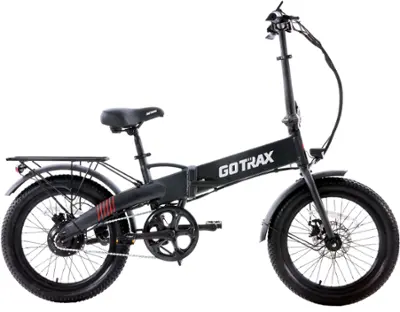 GoTrax - Z4 LITE Folding eBike w/ 25 mile Max Operating Range and 20 MPH Max Speed - Black