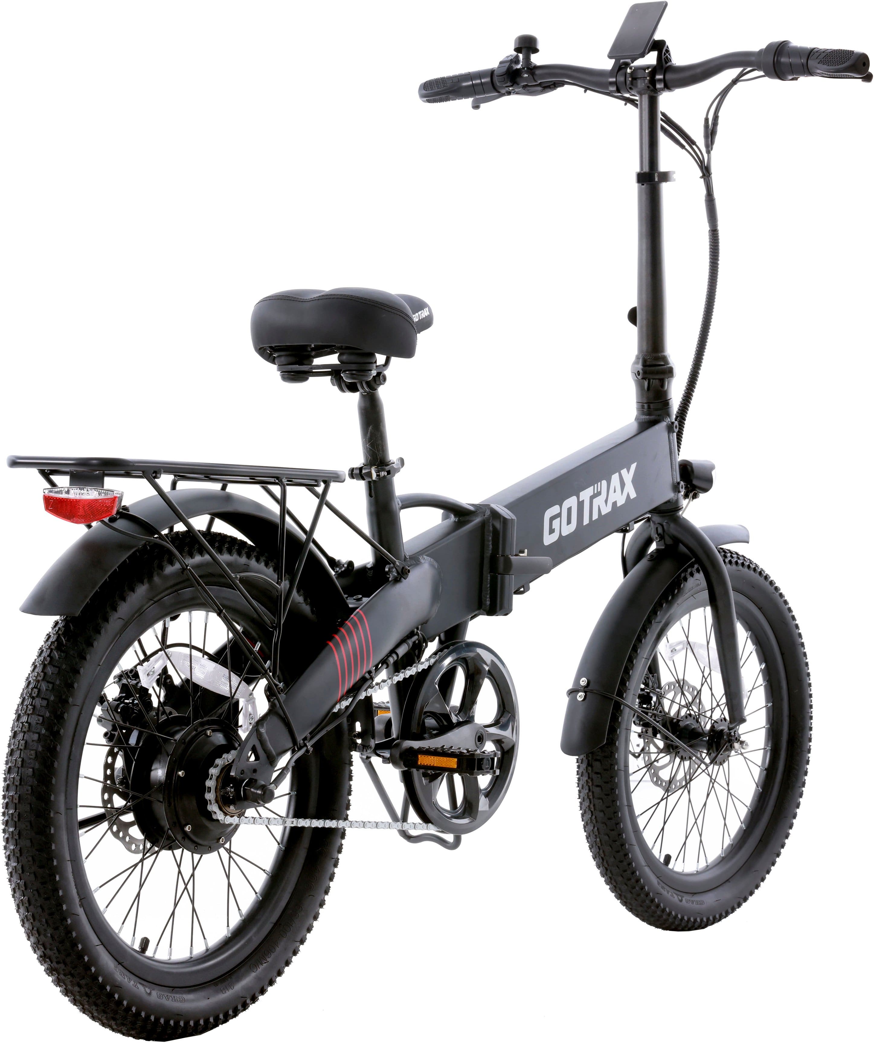 Alt View 12. GoTrax - Z4 LITE Folding eBike w/ 25 mile Max Operating Range and 20 MPH Max Speed - Black.