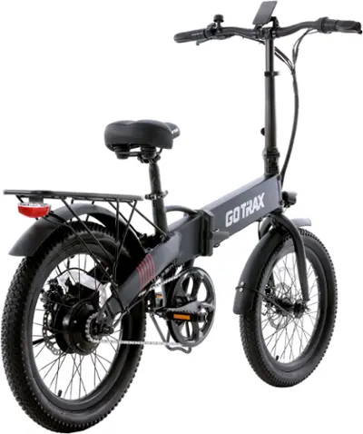 GoTrax - Z4 LITE Folding eBike w/ 25 mile Max Operating Range and 20 MPH Max Speed - Black