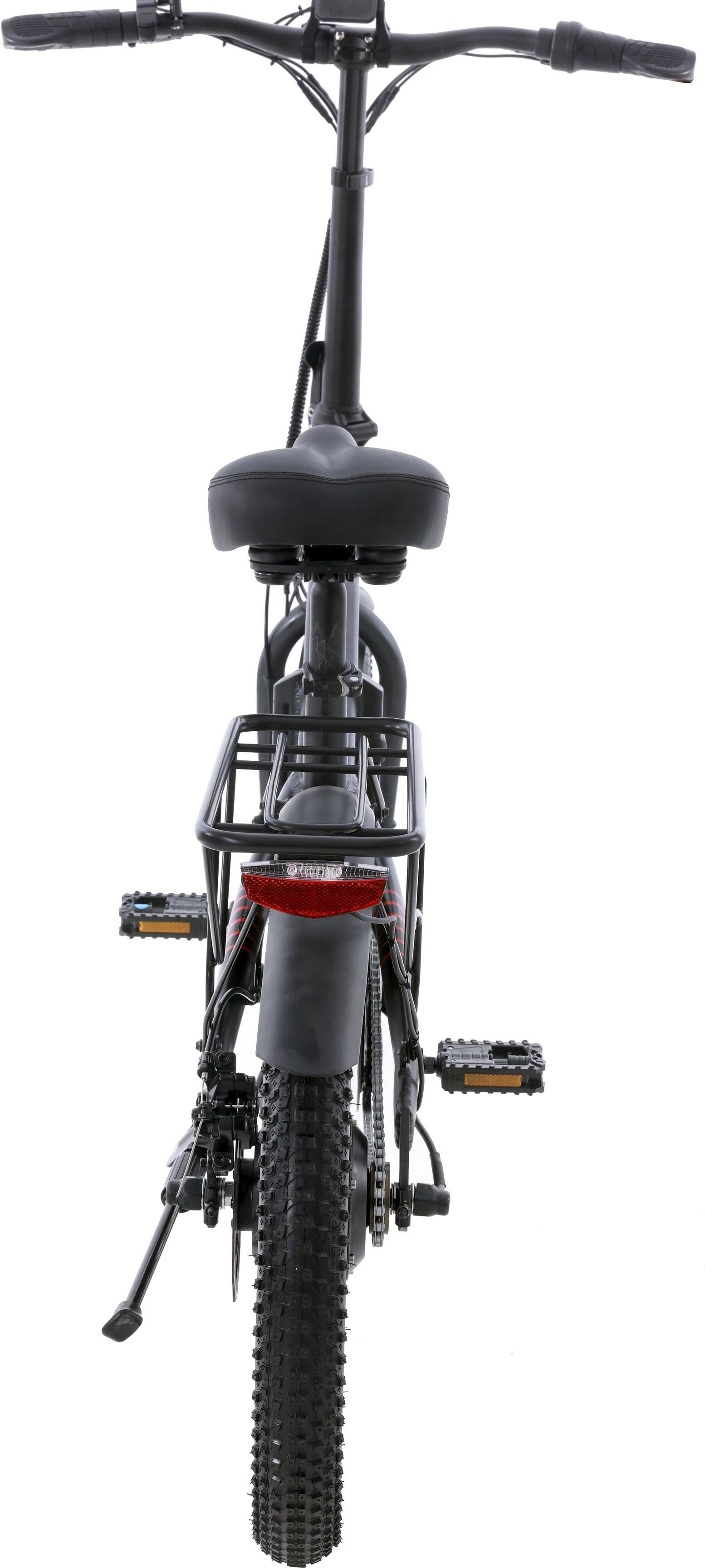 Alt View 14. GoTrax - Z4 LITE Folding eBike w/ 25 mile Max Operating Range and 20 MPH Max Speed - Black.