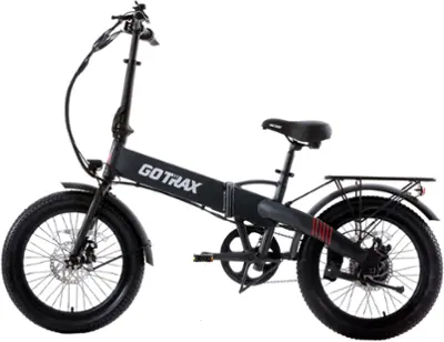 GoTrax - Z4 LITE Folding eBike w/ 25 mile Max Operating Range and 20 MPH Max Speed - Black