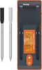 Angle. ThermoPro - ThermoPro Twin TempSpike 500FT Truly Wireless Meat Thermometer with 2 Probes and Signal Booster - Orange/Gray.