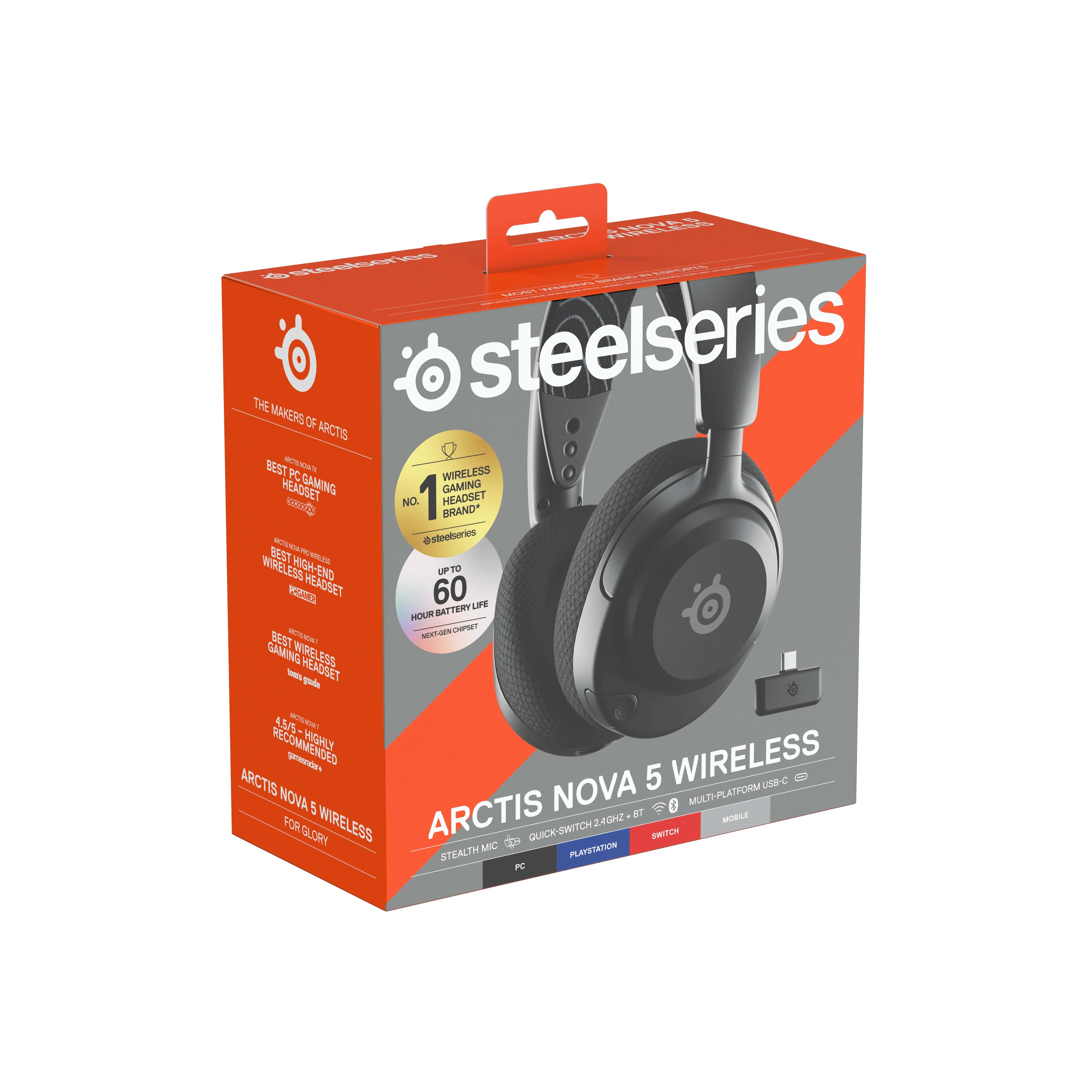 E L ea THE steelseries MAKERS OF ARCTIS BEST S 4 PC WIRELESS HEADSET GAMING GAMING OICUTES NO. 1 HEADSET BRAND* -- @steetsories BEST MU - KIGH m INIRELESS EBS HIGH-END END LP 1 RS HEADSET 60 AFTERY LIFE MLE ida - DES A GAMING WIREL ESE T HEADSET d 45/ MA RECOMMENDED HIGHLY ARCTIS rese 5 WIRELESS 9-C NOVA 5 NOVA T MULTI-PLATFORM FOR GLORY WIRELESS ARCTIS QUICK-SWITD 2A02 iN Ani MICC PATEIA STEALTH I