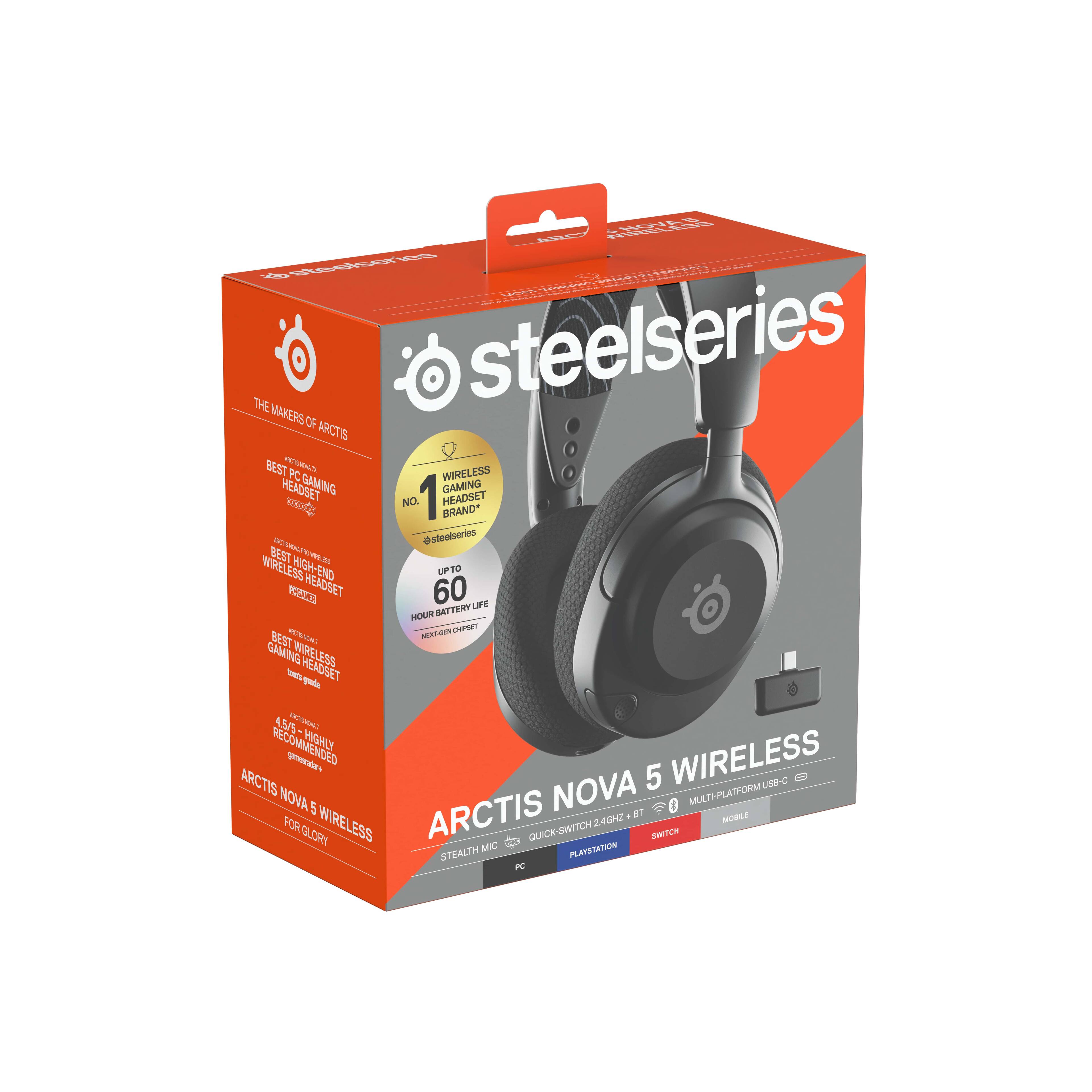 E L ea THE steelseries MAKERS OF ARCTIS BEST S 4 PC WIRELESS HEADSET GAMING GAMING OICUTES NO. 1 HEADSET BRAND* -- @steetsories BEST MU - KIGH m INIRELESS EBS HIGH-END END LP 1 RS HEADSET 60 AFTERY LIFE MLE ida - DES A GAMING WIREL ESE T HEADSET d 45/ MA RECOMMENDED HIGHLY ARCTIS rese 5 WIRELESS 9-C NOVA 5 NOVA T MULTI-PLATFORM FOR GLORY WIRELESS ARCTIS QUICK-SWITD 2A02 iN Ani MICC PATEIA STEALTH I