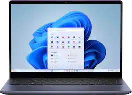 Dell - Inspiron 14 - 14" 2K 2-in-1 Touchscreen Laptop - AMD Ryzen 7 8840HS 2023 - 16GB Memory - 1TB Storage - Midnight Blue