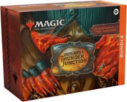Wizards of The Coast - Magic: The Gathering Outlaws of Thunder Junction Bundle - 9 Play Boosters, 30 Land cards + Exclusive Accessories - Front_Zoom