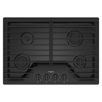 Whirlpool - 30" Built-In Gas Cooktop with SpeedHeat Burner - Black - Front_Zoom