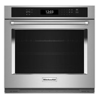 KitchenAid - 27" Built-In Single Electric Wall Oven with Air Fry Mode - Stainless Steel - Front_Zoom