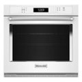 Front Zoom. KitchenAid - 30" Built-In Single Electric Convection Wall Oven with Air Fry Mode - White.