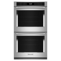KitchenAid - 27" Built-In Electric Convection Double Wall Oven with Air Fry Mode - Stainless Steel - Front_Zoom