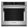 KitchenAid - 30" Built-In Single Electric Convection Wall Oven with Air Fry Mode - Stainless Steel