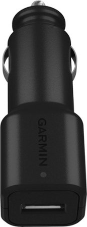 Garmin - USB-C Vehicle Power Cable with 12 Volt Adapter - Black