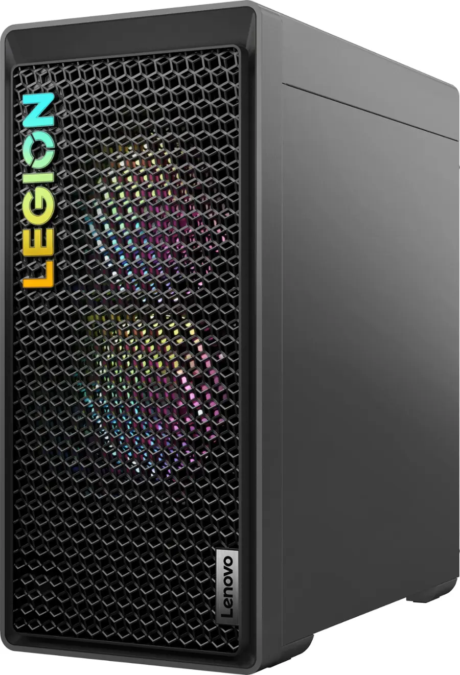 Left. Lenovo - Legion Tower 5i Gaming Desktop - Intel Core i7 14700F - 32GB Memory - NVIDIA GeForce RTX 4070 SUPER - 1TB SSD - Storm Grey.