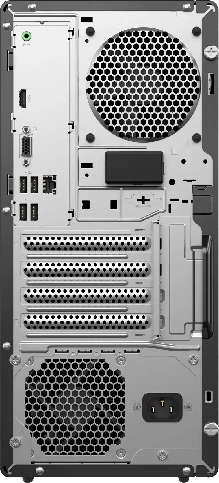 Alt View 5. Lenovo - LOQ Tower Gaming Desktop - Intel i5 14400F - 16GB Memory - NVIDIA GeForce RTX 3050 - 512GB SDD - Luna Gray.