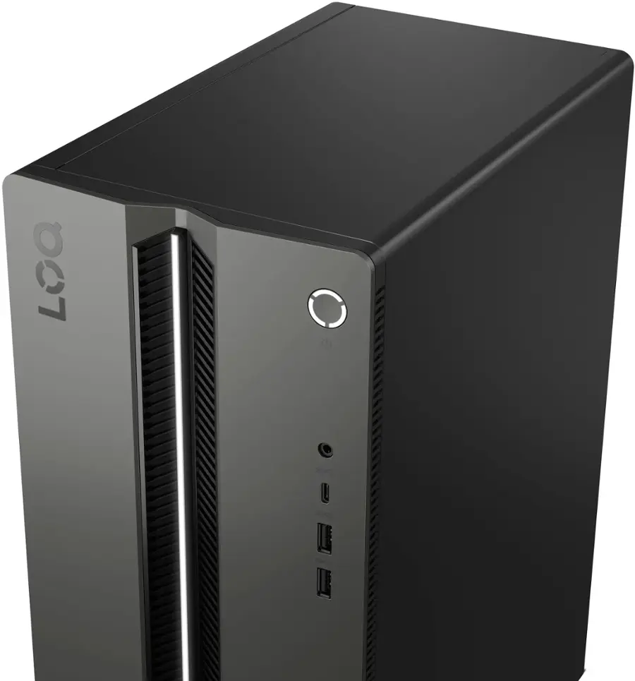 Alt View 6. Lenovo - LOQ Tower Gaming Desktop - Intel i5 14400F - 16GB Memory - NVIDIA GeForce RTX 3050 - 512GB SDD - Luna Gray.