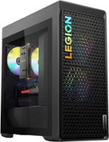 Lenovo - Legion Tower 5 Gaming Desktop - AMD Ryzen 7 7700 - 16GB Memory - AMD Radeon RX 7600 - 1TB SSD - Storm Gray - Front_Zoom