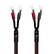 Front. AudioQuest - 6FT Rocket 33 Single FR Multi-Spade Speaker Cable - Red/Black.