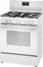 Angle. Frigidaire - Frigidaire 5.1 Cu. Ft Freestanding Gas Range with Quick Boil Burner - White.