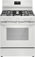 Frigidaire 5.1 Cu. Ft Freestanding Gas Range with Quick Boil Burner - White - Front_Zoom