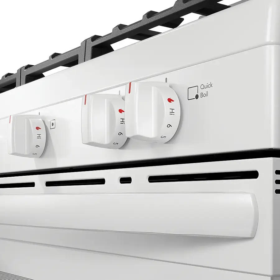 Alt View 13. Frigidaire - Frigidaire 5.1 Cu. Ft Freestanding Gas Range with Quick Boil Burner - White.