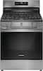 Front. Frigidaire - Frigidaire 5.1 Cu. Freestanding Gas Range with Air Fry - Stainless Steel.