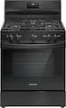Frigidaire - 30 in. Wide 5 burners 5.1 Cu. Ft Freestanding Gas Range with Quick Boil Burner - Black