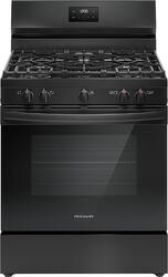 Frigidaire - 5.1 Cu. Ft Freestanding Gas Range with Quick Boil Burner - Black - Front_Zoom