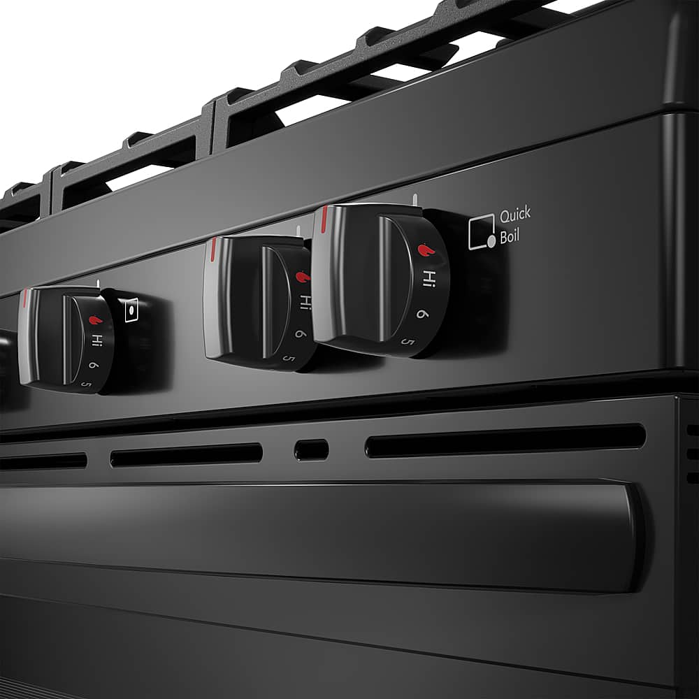 Alt View 13. Frigidaire - Frigidaire 5.1 Cu. Ft Freestanding Gas Range with Quick Boil Burner - Black.