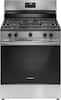 Front. Frigidaire - Frigidaire 5.1 Cu. Ft Freestanding Gas Range with Quick Boil Burner - Stainless Steel.