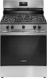 Frigidaire - 30 in. Wide 5 burners 5.1 Cu. Ft Freestanding Gas Range with Quick Boil Burner - Stainless Steel