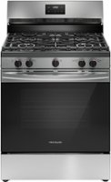 Frigidaire 5.1 Cu. Ft Freestanding Gas Range with Quick Boil Burner - Stainless Steel - Front_Zoom