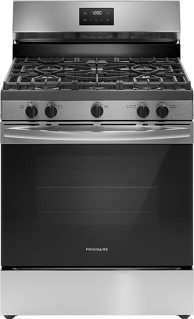 Frigidaire 5.1 Cu. Ft Freestanding Gas Range with Quick Boil Burner Stainless Steel FCRG3052BS Best Buy