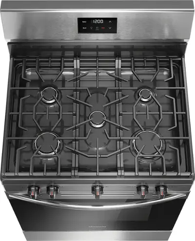 Frigidaire 5.1 Cu. Ft Freestanding Gas Range with Quick Boil Burner - Stainless Steel