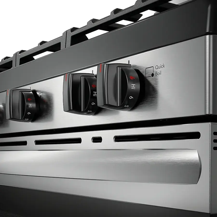 Alt View 13. Frigidaire - Frigidaire 5.1 Cu. Ft Freestanding Gas Range with Quick Boil Burner - Stainless Steel.