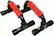 Front. Tapout - Push Up Bars - Black and Red.
