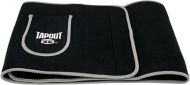 Tapout - 10in Slimmer Belt with Pocket - Black with Grey - Front_Zoom