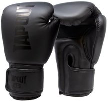 Tapout - Boxing Gloves with Mesh Palm for Men and Women - Black - Front_Zoom