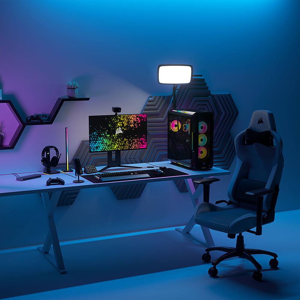 Alt View 2. CORSAIR - VENGEANCE i8200 iCUE Link Gaming Desktop -Intel Core i9 14900KF -64GB DDR5 Memory -NVIDIA GeForce RTX 4090-4TB SSD - Black.