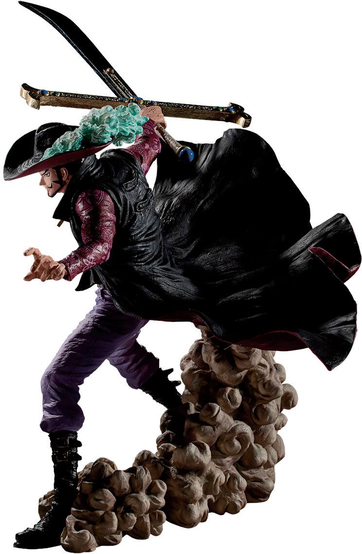 Left. Bandai - One Piece Dracule Mihawk (Genealogy of Swordsman's Soul) Ichibansho Figure.