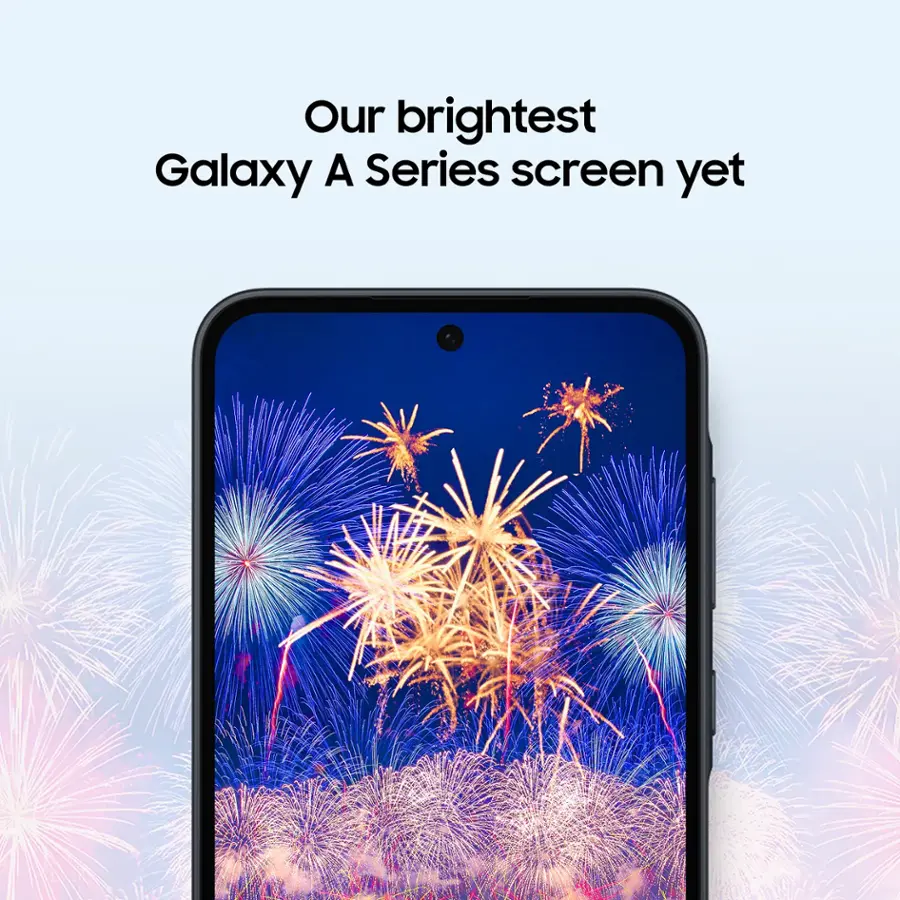 Our brightest Galaxy A Series screen yet