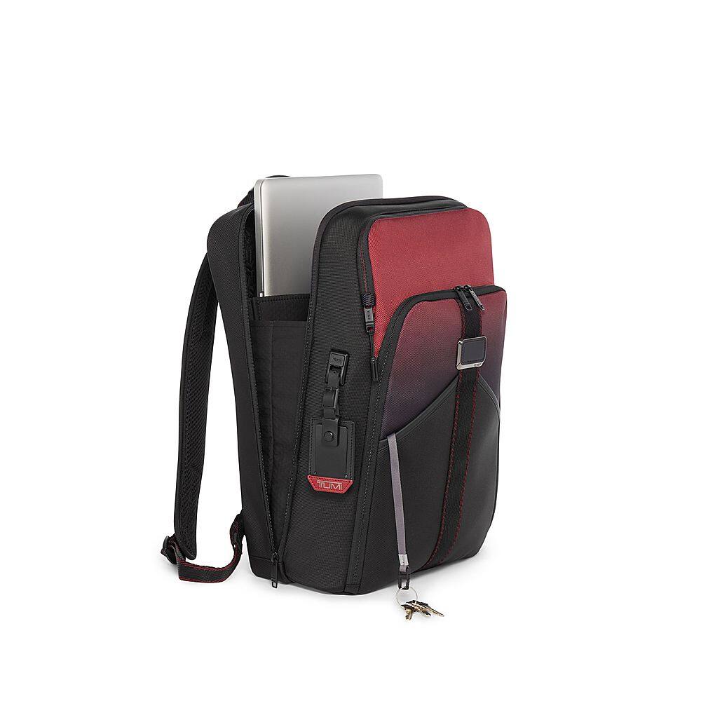 Angle View: TUMI - Alpha Bravo Esports Pro 17" Backpack - Red Ombre