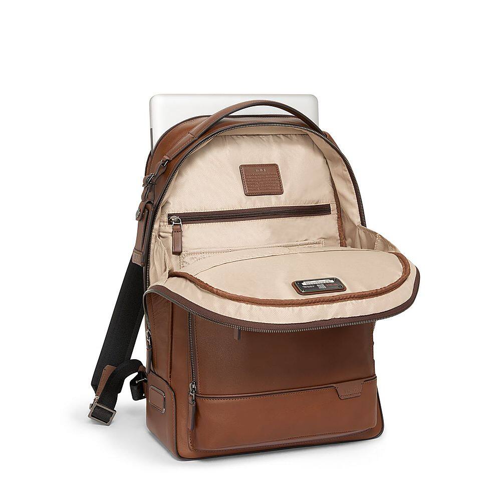 Angle. TUMI - Harrison Warren Backpack - Cognac.